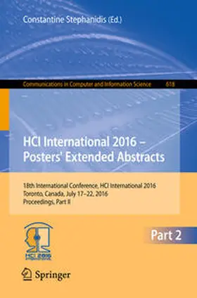 Stephanidis | HCI International 2016 – Posters' Extended Abstracts | E-Book | www.sack.de