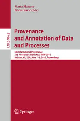 Mattoso / Glavic | Provenance and Annotation of Data and Processes | E-Book | sack.de