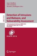 Caballero / Rodríguez / Zurutuza |  Detection of Intrusions and Malware, and Vulnerability Assessment | Buch |  Sack Fachmedien