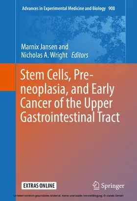 Jansen / Wright |  Stem Cells, Pre-neoplasia, and Early Cancer of the Upper Gastrointestinal Tract | eBook | Sack Fachmedien