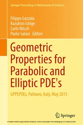 Gazzola / Ishige / Nitsch |  Geometric Properties for Parabolic and Elliptic PDE's | eBook | Sack Fachmedien