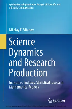 Vitanov |  Science Dynamics and Research Production | eBook | Sack Fachmedien