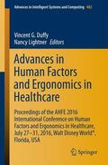 Lightner / Duffy |  Advances in Human Factors and Ergonomics in Healthcare | Buch |  Sack Fachmedien