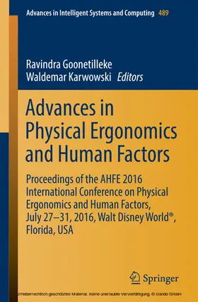 Goonetilleke / Karwowski | Advances in Physical Ergonomics and Human Factors | E-Book | www.sack.de