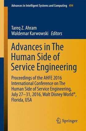 Karwowski / Ahram |  Advances in The Human Side of Service Engineering | Buch |  Sack Fachmedien