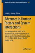 Nunes |  Advances in Human Factors and System Interactions | Buch |  Sack Fachmedien