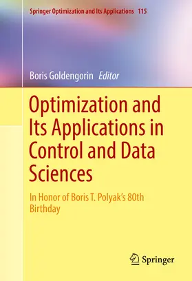 Goldengorin |  Optimization and Its Applications in Control and Data Sciences | eBook | Sack Fachmedien
