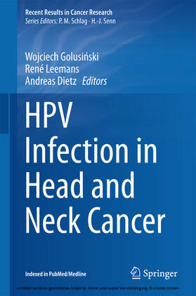 Golusinski / Leemans / Dietz | HPV Infection in Head and Neck Cancer | E-Book | sack.de