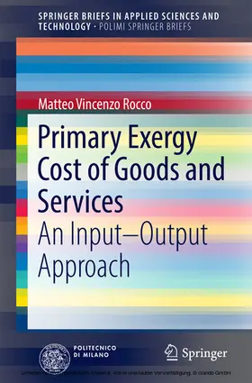 Rocco | Primary Exergy Cost of Goods and Services | E-Book | sack.de