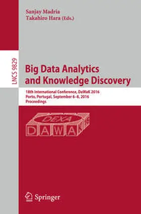 Madria / Hara |  Big Data Analytics and Knowledge Discovery | Buch |  Sack Fachmedien