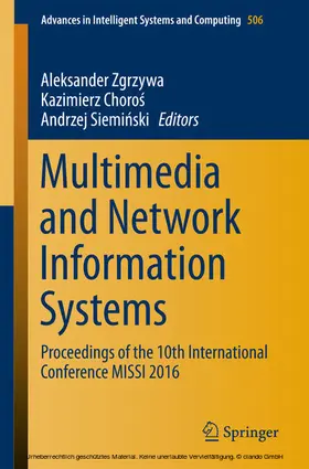 Zgrzywa / Choros / Choros | Multimedia and Network Information Systems | E-Book | sack.de