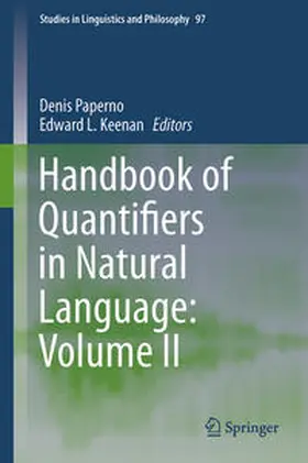 Keenan / Paperno |  Handbook of Quantifiers in Natural Language: Volume II | Buch |  Sack Fachmedien