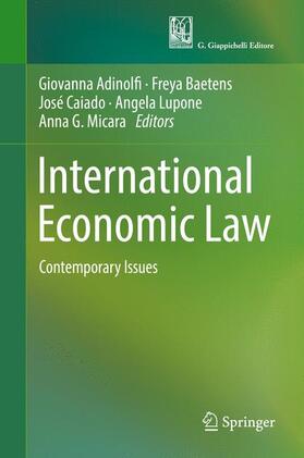 Adinolfi / Baetens / Micara |  International Economic Law | Buch |  Sack Fachmedien