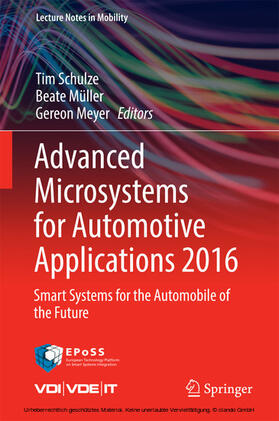 Schulze / Müller / Meyer |  Advanced Microsystems for Automotive Applications 2016 | eBook | Sack Fachmedien