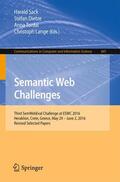 Sack / Lange / Dietze |  Semantic Web Challenges | Buch |  Sack Fachmedien