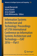 Borzemski / Grzech / Swiatek |  Information Systems Architecture and Technology: Proceedings of 37th International Conference on Information Systems Architecture and Technology – ISAT 2016 – Part I | eBook | Sack Fachmedien