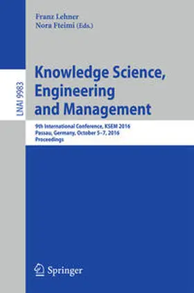 Lehner / Fteimi | Knowledge Science, Engineering and Management | E-Book | www.sack.de