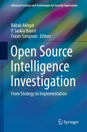 Akhgar / Bayerl / Sampson |  Open Source Intelligence Investigation | eBook | Sack Fachmedien