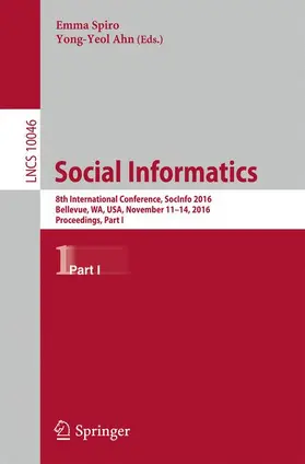 Ahn / Spiro |  Social Informatics | Buch |  Sack Fachmedien