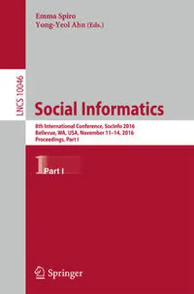Spiro / Ahn |  Social Informatics | eBook | Sack Fachmedien