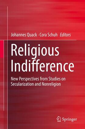 Schuh / Quack | Religious Indifference | Buch | 978-3-319-48474-7 | sack.de