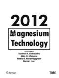 Mathaudhu / Hort / Sillekens |  Magnesium Technology 2012 | Buch |  Sack Fachmedien