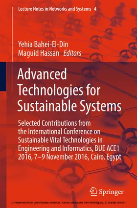 Bahei-El-Din / Hassan | Advanced Technologies for Sustainable Systems | E-Book | sack.de