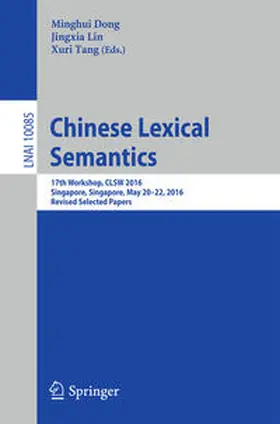 Dong / Lin / Tang |  Chinese Lexical Semantics | eBook | Sack Fachmedien