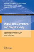 Chugunov / Bolgov / Kampis |  Digital Transformation and Global Society | Buch |  Sack Fachmedien