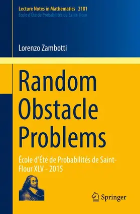 Zambotti |  Random Obstacle Problems | Buch |  Sack Fachmedien