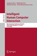 Basu / Bhattacharya / Das |  Intelligent Human Computer Interaction | Buch |  Sack Fachmedien