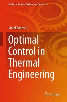 Badescu |  Optimal Control in Thermal Engineering | Buch |  Sack Fachmedien