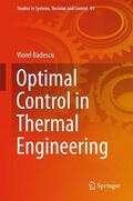 Badescu |  Optimal Control in Thermal Engineering | Buch |  Sack Fachmedien