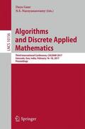 Narayanaswamy / Gaur |  Algorithms and Discrete Applied Mathematics | Buch |  Sack Fachmedien