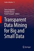 Cerquitelli / Pasquale / Quercia |  Transparent Data Mining for Big and Small Data | Buch |  Sack Fachmedien