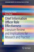 Hütter / Riedl |  Chief Information Officer Role Effectiveness | Buch |  Sack Fachmedien