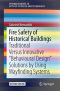 Bernardini |  Fire Safety of Historical Buildings | Buch |  Sack Fachmedien