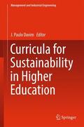 Davim |  Curricula for Sustainability in Higher Education | Buch |  Sack Fachmedien