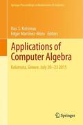 Martínez-Moro / Kotsireas |  Applications of Computer Algebra | Buch |  Sack Fachmedien