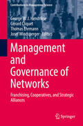 Hendrikse / Cliquet / Ehrmann |  Management and Governance of Networks | eBook | Sack Fachmedien