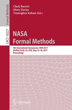 Barrett / Kahsai / Davies |  NASA Formal Methods | Buch |  Sack Fachmedien