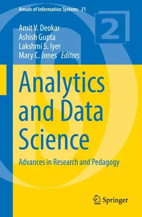 Deokar / Jones / Gupta |  Analytics and Data Science | Buch |  Sack Fachmedien
