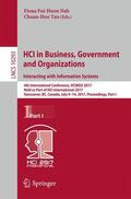 Tan / Nah |  HCI in Business, Government and Organizations. Interacting with Information Systems | Buch |  Sack Fachmedien