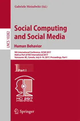 Meiselwitz | Social Computing and Social Media. Human Behavior | E-Book | sack.de