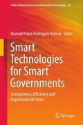 Rodríguez Bolívar |  Smart Technologies for Smart Governments | Buch |  Sack Fachmedien