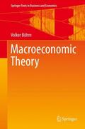 Böhm |  Macroeconomic Theory | Buch |  Sack Fachmedien