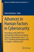 Nicholson |  Advances in Human Factors in Cybersecurity | Buch |  Sack Fachmedien