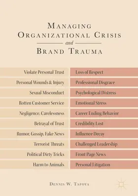 Tafoya | Managing Organizational Crisis and Brand Trauma | E-Book | www.sack.de
