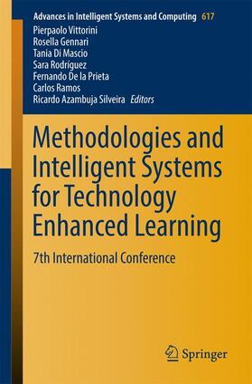 Vittorini / Gennari / Di Mascio |  Methodologies and Intelligent Systems for Technology Enhanced Learning | Buch |  Sack Fachmedien