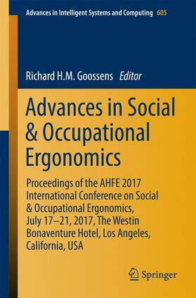 Goossens |  Advances in Social & Occupational Ergonomics | Buch |  Sack Fachmedien